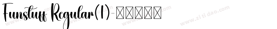 Funstuff Regular(1)字体转换